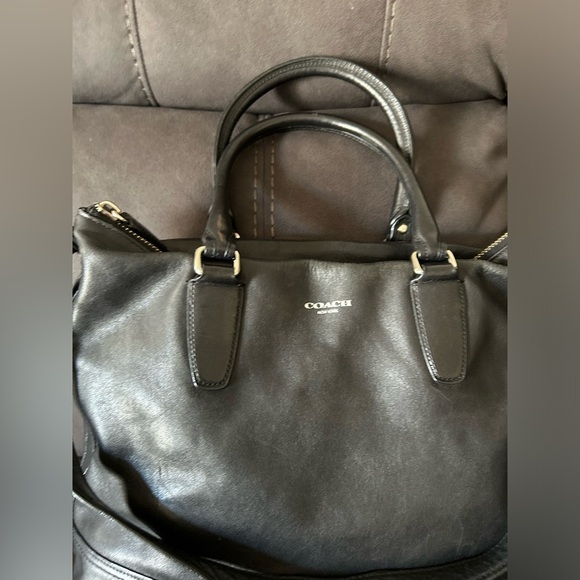 Coach Legacy Rory Bag Black Large Satchel Leather  19892 - Picture 2 of 9